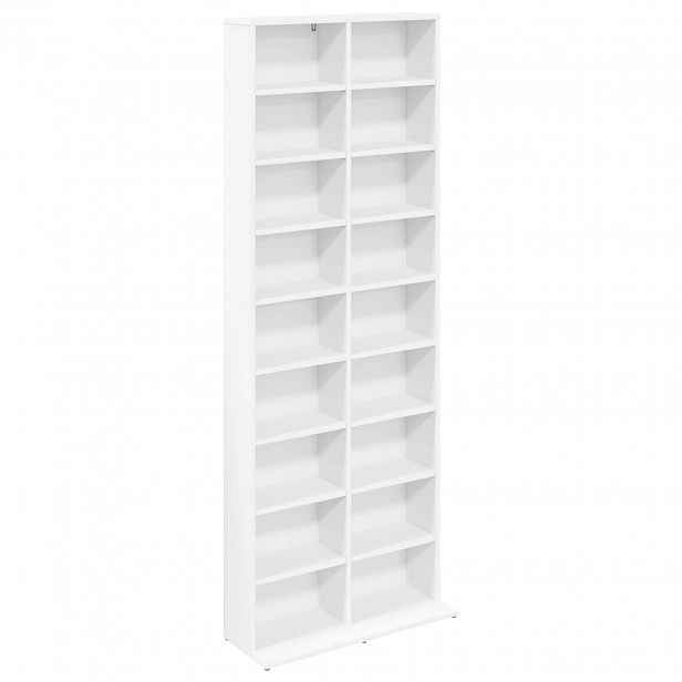 vidaXL CD skříň Bílá 65 x 23,5 x 175 cm Kompozitní dřevo