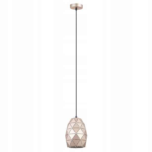 Závěsná bodová lampa zlatá šampaňská do obývacího pokoje jídelny nad stůl Italux