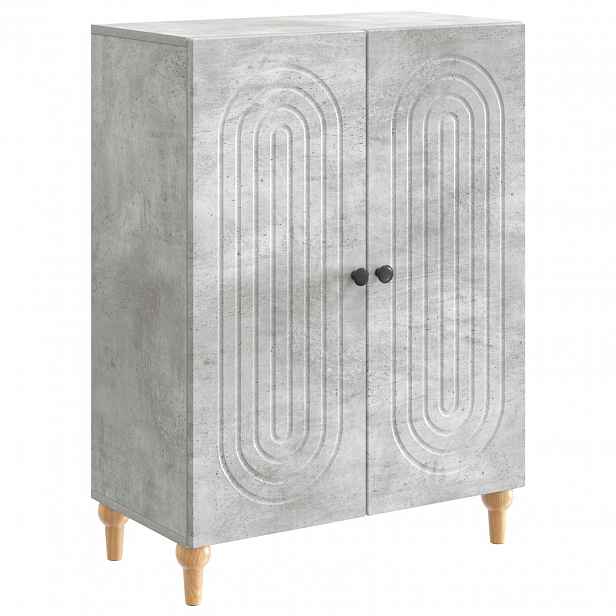 vidaXL Servírovací skříň Betonově šedá 66 x 34,5 x 90 cm
