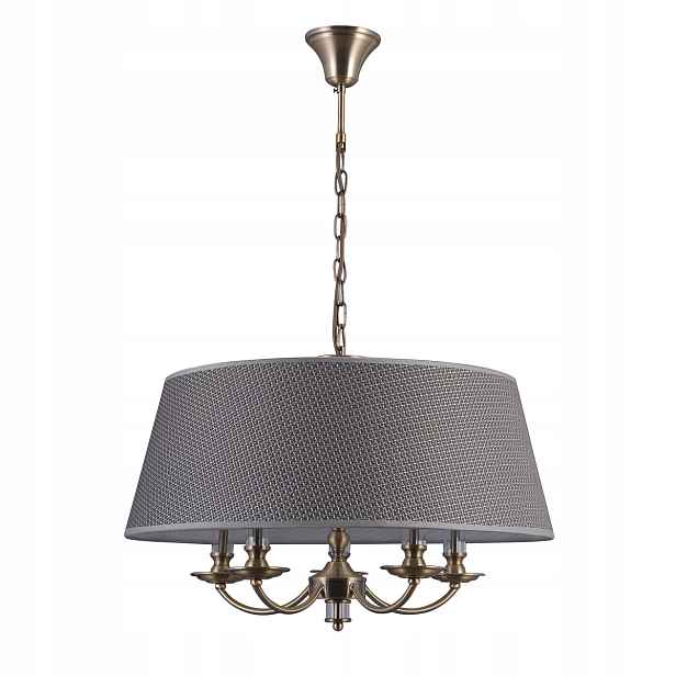 Závěsná lampa Italux Zanobi Led klasická hnědá