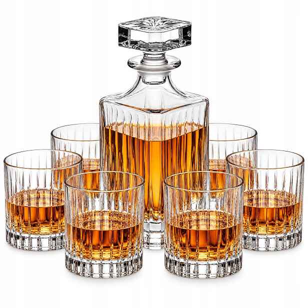 Exkluzivní křišťálová sada na whisky Rcr Timeless 6+1