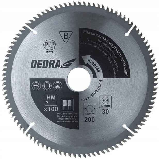Kotoučová Pila Pro Alu. 250*30MM/100Z H250100 Dedra
