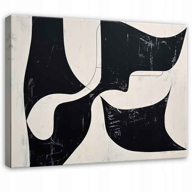 Obraz Černý Bílý Abstrakce Art Do Předsíně Kanceláře Moderní 120x80