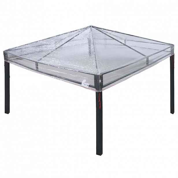 vidaXL Náhradní kryt altánu 300 x 300 x 26 cm Transparentní PVC