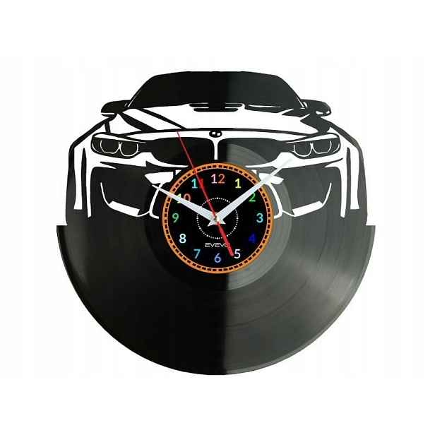 Auto Německé Nástěnné Hodiny Vinylová Deska Dárek