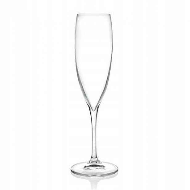 Rcr Wine Drop Sklenička 240 ML Šampaňské Sada 6 Ks