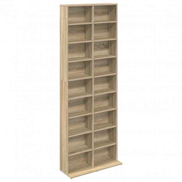 vidaXL CD skříň Dub sonoma 65 x 23,5 x 175 cm Kompozitní dřevo