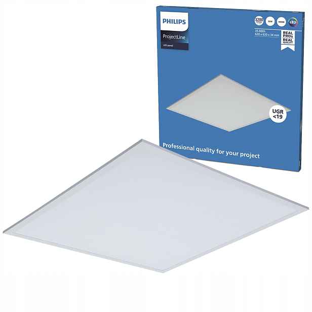 Led panel Podomítkové svítidlo Lampa 36W 3200lm 62x62 cm UGR19 Kaseton Philips