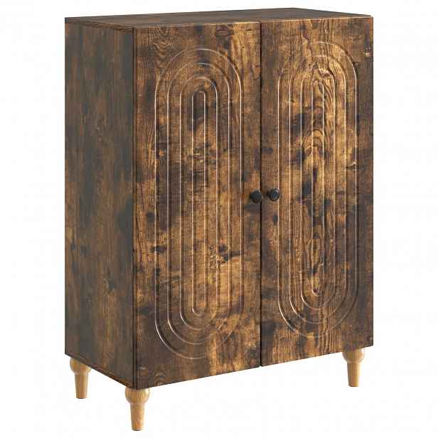 vidaXL Servírovací skříň Kouřový dub 66 x 34,5 x 90 cm