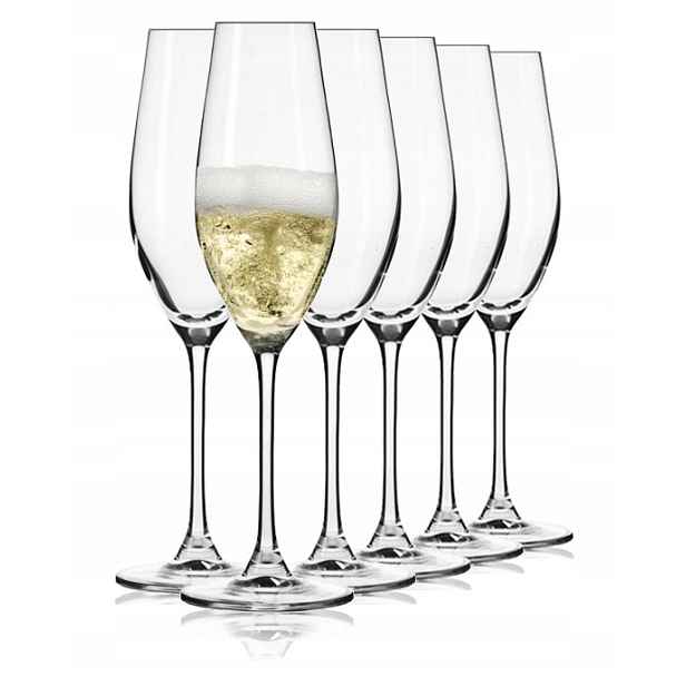Krosno Splendour Skleničky na šampaňské 210 ml, 6 kusů