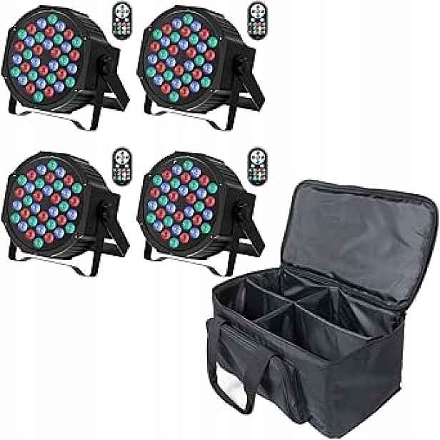 Sebruanc 4 kusy Led Par-spot jevištní osvětlení Rgb R29
