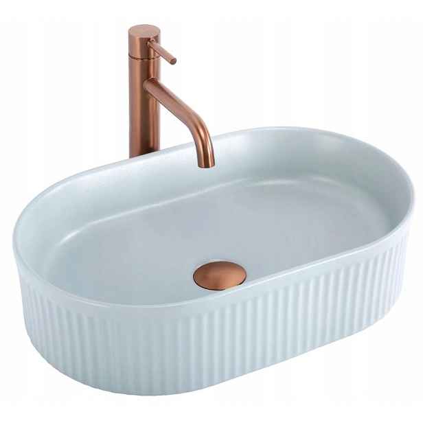 Umyvadlo Vanda 48 Baby Blue Matt Na Desku