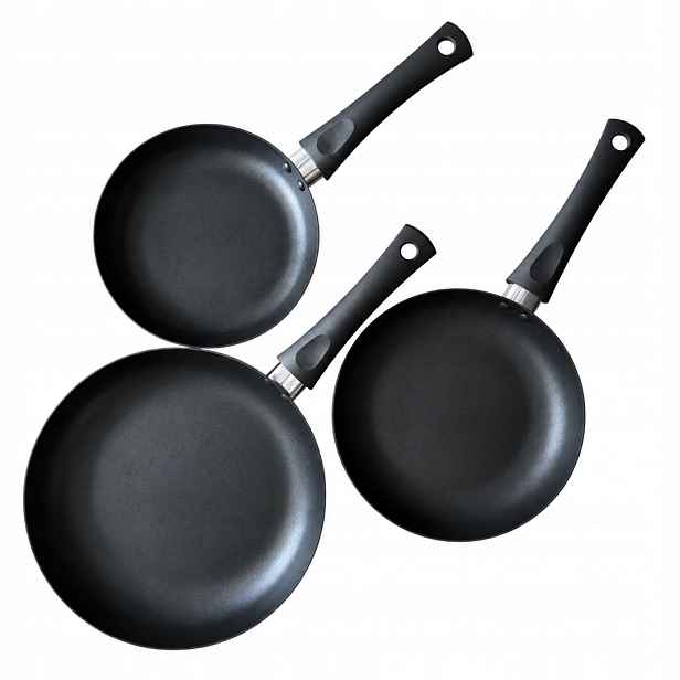 Sada Pánví Smukee Home Černá 3KS Hliníkové 20/22/26CM Indukce A Plyn