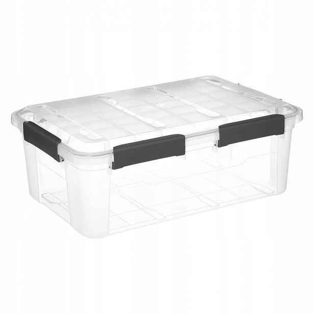 Voděodolná Úložná Krabička S Víkem Z Polyester 32 L 57,5X38,5X22 CM