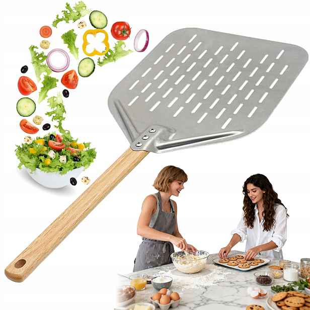 Lopata Na Pizzu Skládací Zásuvka Podnos Nerezová Ocel Inox Profesionální XXL