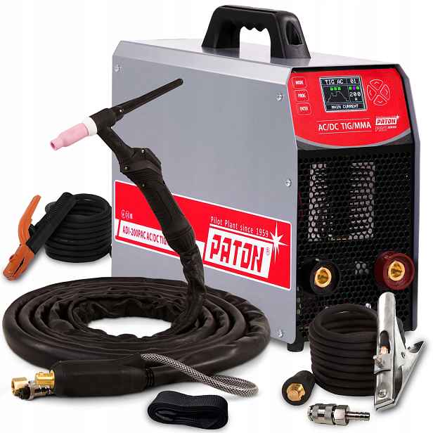 Invertorová Svářečka S Invertorem Paton Adi 200P Tig Ac DC Mma Puls 200A 230V