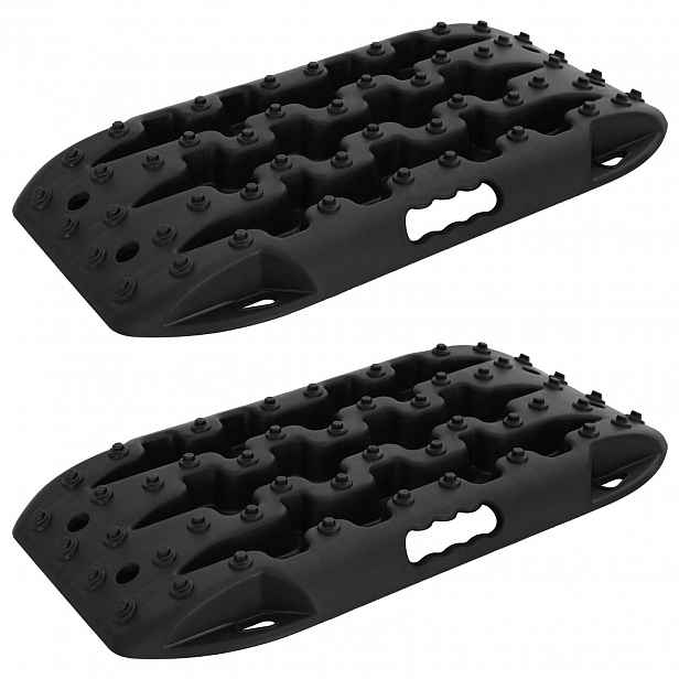 vidaXL Záchranná deska 2 ks Černá 57,5x30,5x5,5 cm Reinforced Nylon