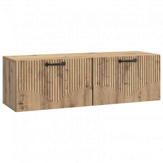 vidaXL Nástěnná TV skříň 98 x 31 x 30 cm Dub artisan Kompozitní dřevo