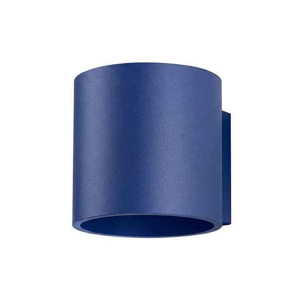 Nástěnná lampa Orbis 1 ultramarínová Lampa na zeď tmavě modrá, nástěnná tuba SOllux