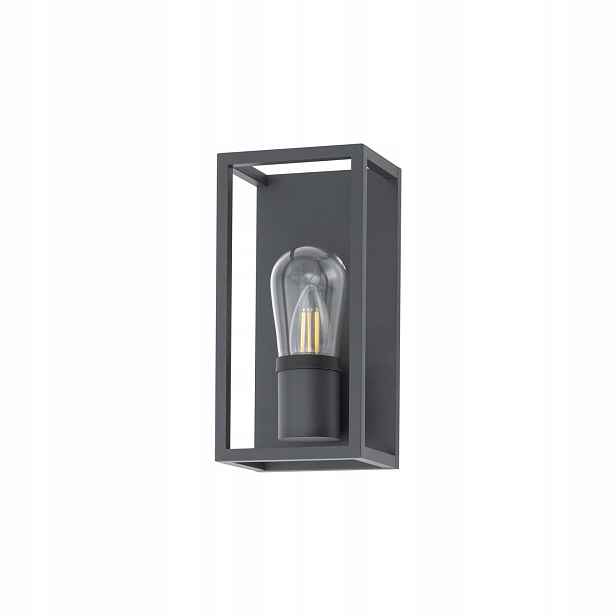Šedá nástěnná lampa Margot pro osvětlení terasy Nowodvorski