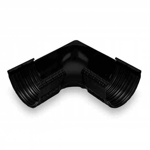 Vnitřní rohový úhel 90° pro okap 120 mm systému Galeco Ocel černý