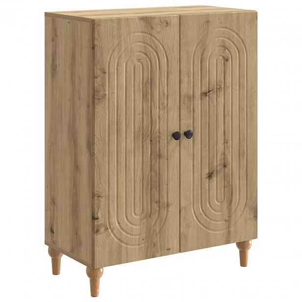vidaXL Servírovací skříň Dub artisan 66 x 34,5 x 90 cm
