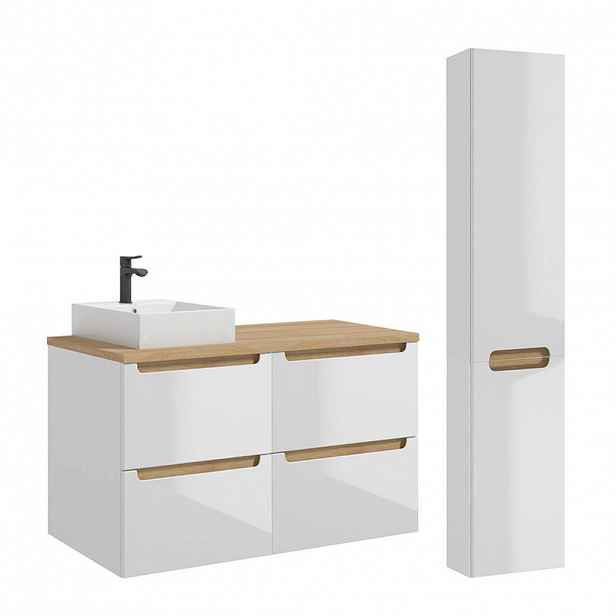 Petits-meubles KOUPELNOVÝ NÁBYTEK 120cm Livia 2er-Set Bílá