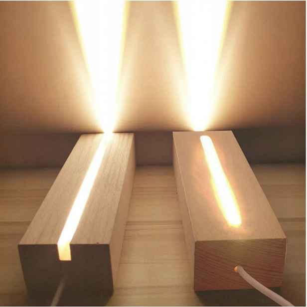 Cdiytool Základna displeje s Led osvětlením sada 4 kusů