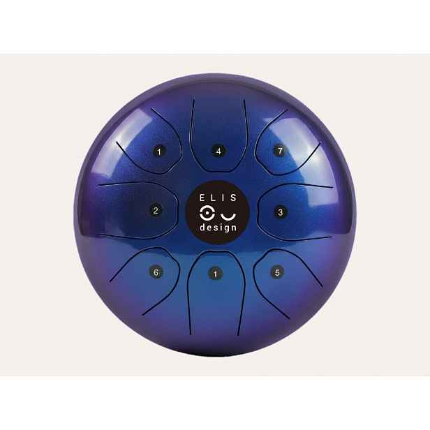 ELIS DESIGN Kovový bubínek Drumboo velký - modrý