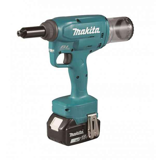 Makita - 18V AKU nýtovací pistole, 2x aku 3,0 Ah, nabíječka DRV150RFJ