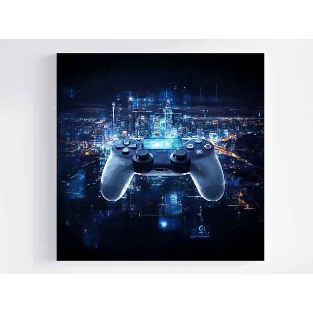 Obraz Na Plátně Canvas Gaming Hra Gamepad Konzola Kontroler Město 50x50