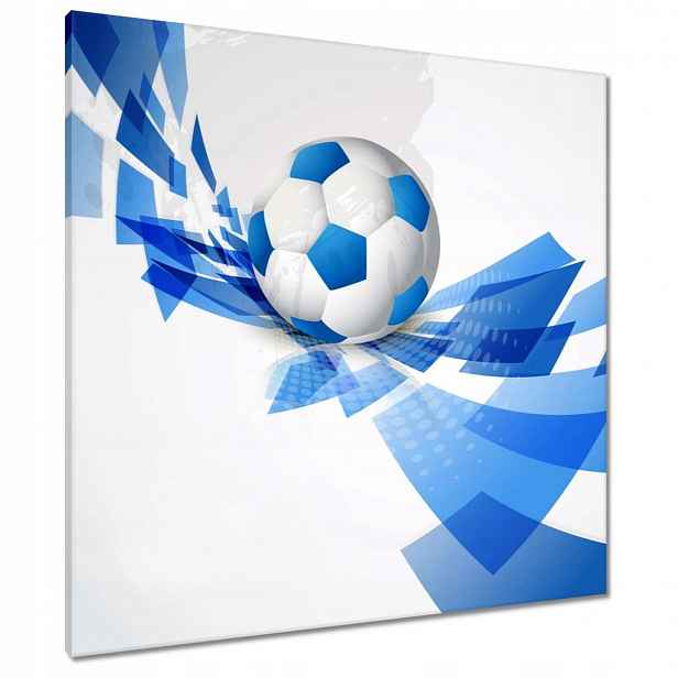 Obrazy 80x80 Modrý fotbal