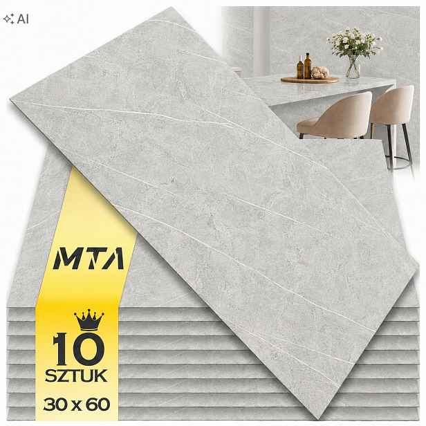 Nástěnné panely Samolepící dlaždice 30 cm x 60 cm Pvc Kámen Lesk 10 x 5 ks