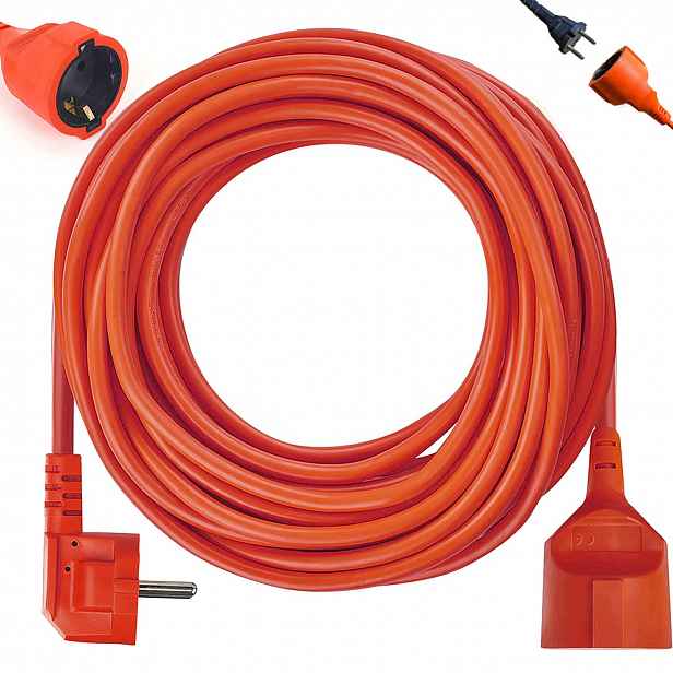 Prodlužovací Kabel 30 m 3x0.75 mm² oranžový, stavební kabel IP44