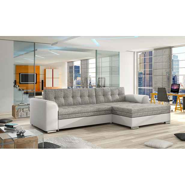Sedací souprava Conforti Provedení: Pravá varianta, látka: Berlin 01/ Soft 017 white
