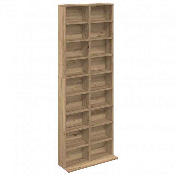 vidaXL CD skříň Dub artisan 65 x 23,5 x 175 cm Kompozitní dřevo