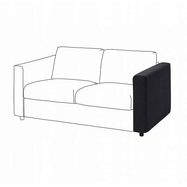 Ikea Vimle Potah loketní opěrky Saxemara černý 404.961.12