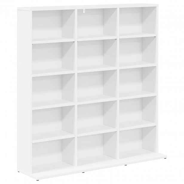 vidaXL CD skříň Bílá 96 x 23,5 x 97,5 cm Kompozitní dřevo