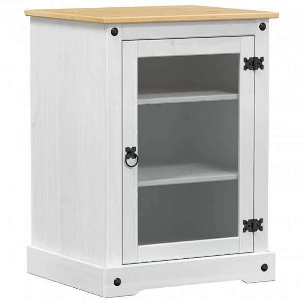 vidaXL HiFi skříň Bílá 60 x 50 x 82 cm Masivní borové dřevo