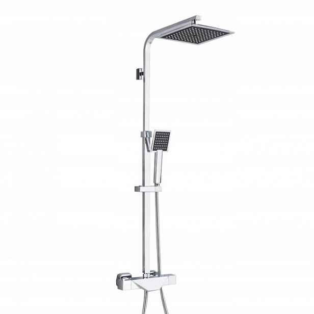 Sprchový Set Dešťová Sprcha Termostat Chrom