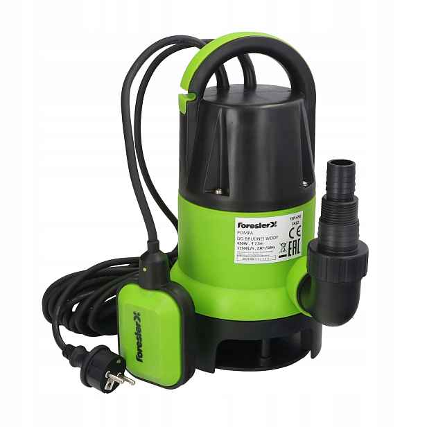 Forester čerpadlo na špinavou vodu 650 W, max. 11500 l/h, max. výška čerpání