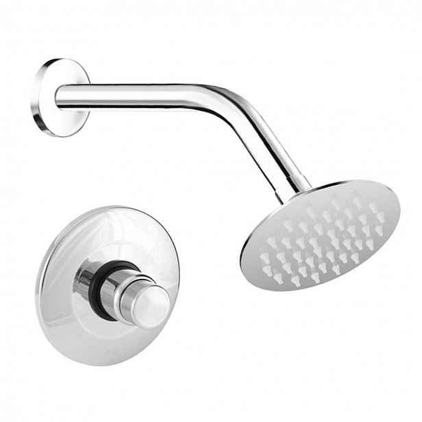 Mereo - Sprchový set s tlačným ventilem, 1 proud, chrom CBT605S