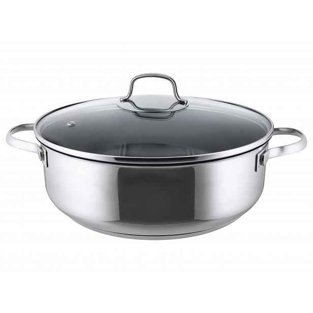 Silvercrest® Servírovací pánev / hrnec z nerezové oceli, Ø 28 cm (bez keramické vrstvy)