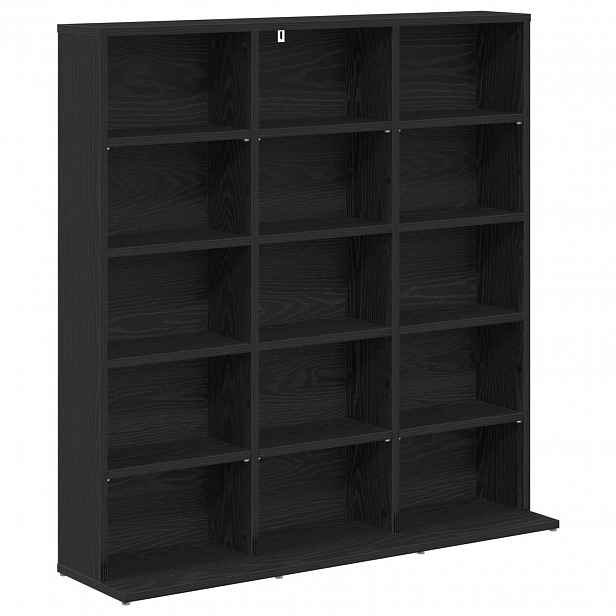 vidaXL CD skříň Černý dub 96 x 23,5 x 97,5 cm Kompozitní dřevo