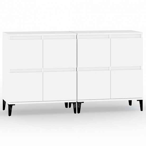 vidaXL Příborníky 2 ks bílé 60 x 35 x 70 cm kompozitní dřevo
