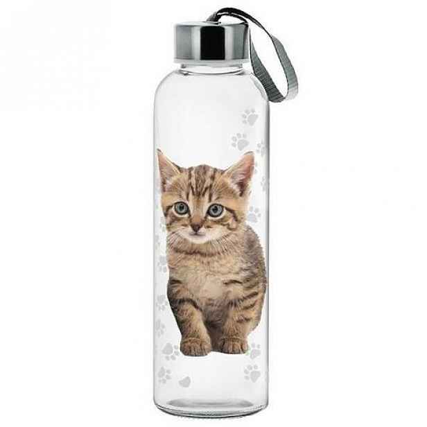 Cerve Skleněná láhev Cat, 500 ml