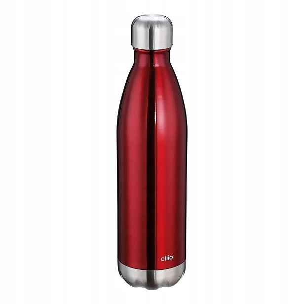 Cilio Elegante Termo láhev, 750 ml, červená