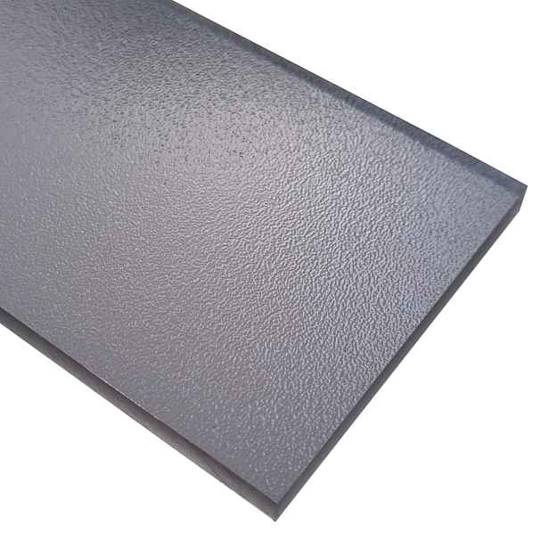 Deska polykarbonátová plná strukturovaná TEX 6 2UV grey 1 400×3 500 mm