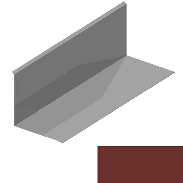 Lemování ke zdi rovnoběžné s okapem RS312S-105 SP 35 TEX 2R17A cihlově hnědá