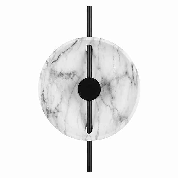 Nástěnné Svítidlo Černé S Kamenným Led Vzorem, Elegantní, Velké 52 CM